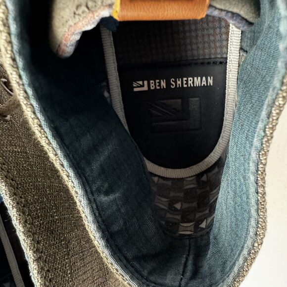 Ben Sherman Men’s Casual Sneakers Size 11, Grey Fabric/PU Upper, Trendy Design - Picture 14 of 16